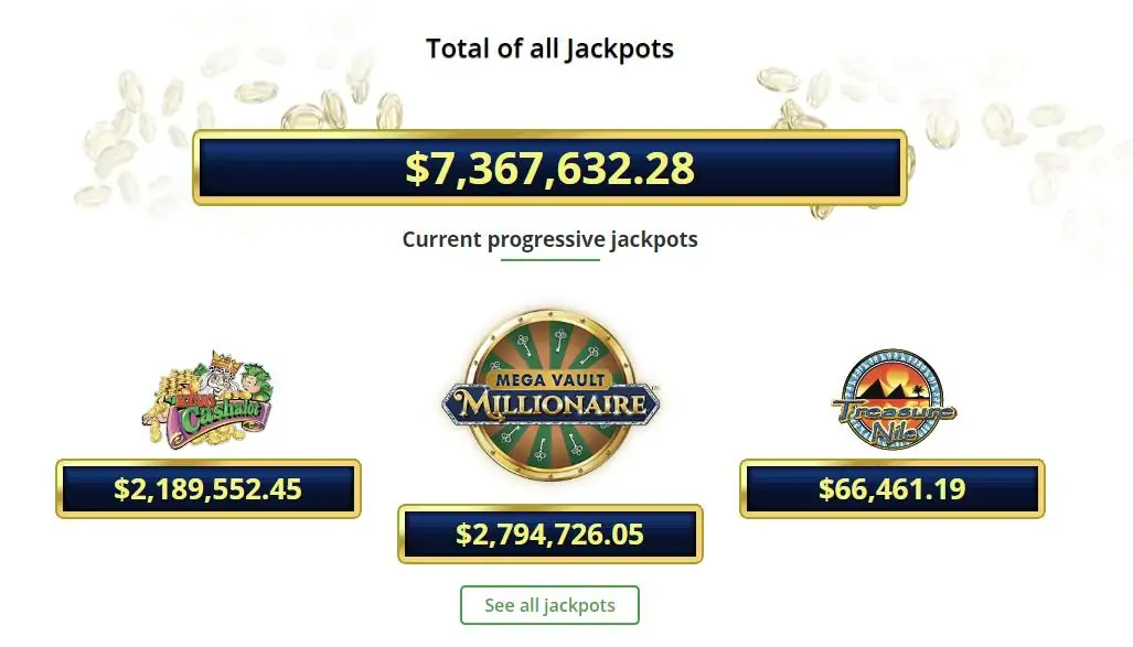 Progressive Jackpots at Casino Rewards